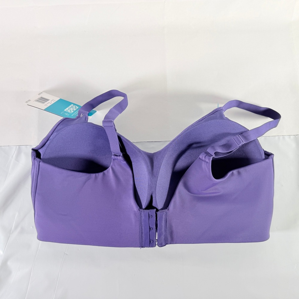 Vanity Fair Beauty Back Simple Sizing Wireless Comfort Bra XL Moody Blue NWT - Picture 3 of 11